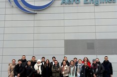 Wizyta studyjna SKNL „LogON” w przedsiębiorstwie MTU Aero Engines Polska fot. MTU Aero Engines Polska